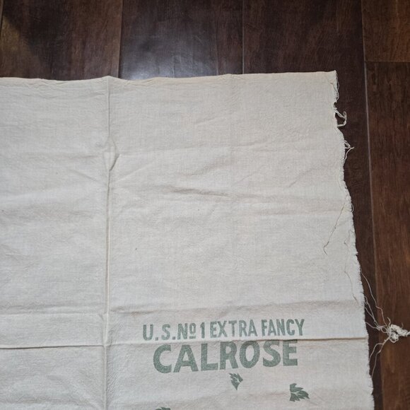 Calrose Rice Bag 27 X 29 Cut US No 1 Extra Fancy Green San Francisco Stains 14D - Picture 7 of 10